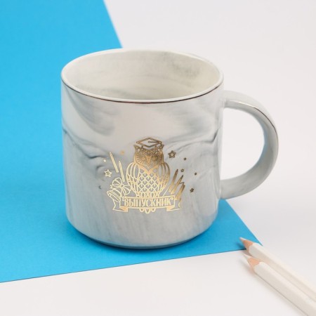 Ceramic mug on the graduation "Owl", decol, 350 ml-1
