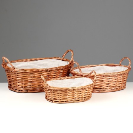 Set of breadbaskets 3 pcs, 38x29x13, 32x24x11, 27x21x9 cm-1