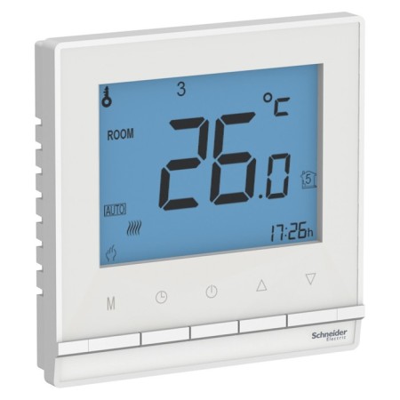 Thermostat digital SE AtlasDesign, 16 A, for warm floor, white, Atn000138