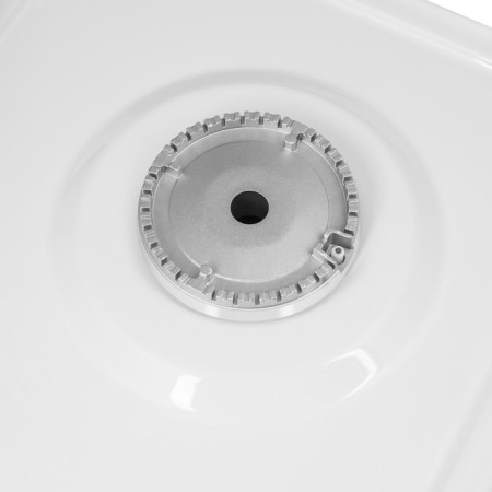Honing surface Homsair Hge643wh, gas, 4 burners, white-10