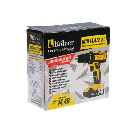 COLNER-SURVENT KOLNER KCD 14.4/2-2L, battery., 14.4V, 0-400/1450 RID/min, 2x1.5 Ah, Li-Ion-8