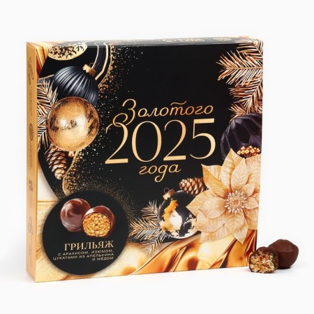 Golden Chic Golden Social Development with peanuts, raisins, orange and honey, in a box, 135 g.-1