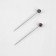 Portnovskiy pins, 38 mm, 50 pcs, black nickel color