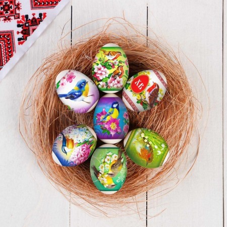 Easter heat -assembly film "Birds" for 7 eggs