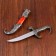 Souvenir knife, 23 cm handle in the shape of a dragon