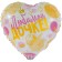 Foil ball 18 "Beloved daughter", individual packaging