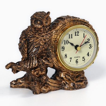 Tables table, fireplace "owl", 15 x 4 x 12 cm, d dial - 6.3 cm-1