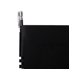 The diary is low, PVC cover, A5 format, 140 l, cell, with a pen, classic, mix