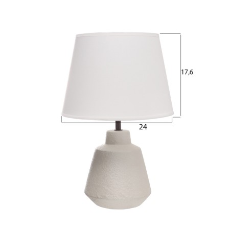 Table lamp "Claud" 1x40W E27 white/black 25x25x38, 5cm-5