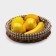 Basket for fruits and bread Daulas "Home Comple", D = 25.5 cm, chocolate color