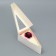 Box for a cake with a window, confectionery packaging "White" 16 x 6 x 8 cm