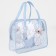 Cosmetic bag with lightning, blue color