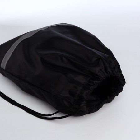 A bag for shoes on a lace, “ZFTS”, a reflective strip, black color-2