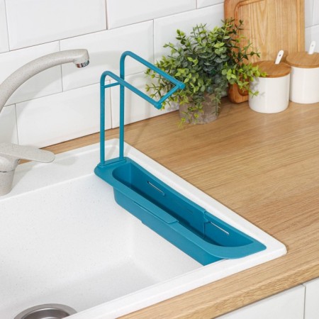 Holder on a sink for kitchen trifles of the share, 36 (49.5) × 9 × 26 cm, color mix-2