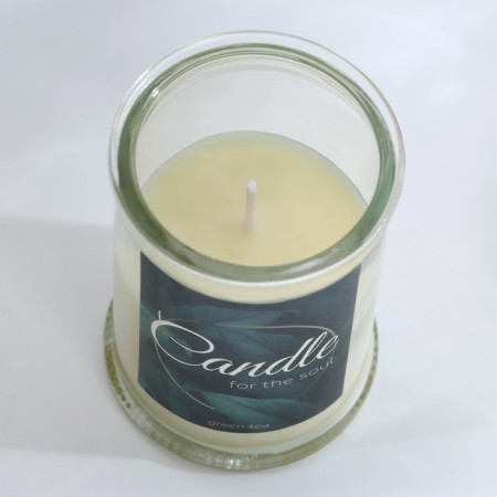 Candle in the bank "Candle", aroma green tea, 11 x 5.8 cm.-3