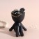 Interior item "Mr. Green on Chile" 9.5*6.7*9.5 black ceramics