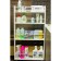 A sliding floor, for the kitchen and bathroom 94x52x16 cm, 4-storey, white color