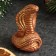 Figure "Cobra Malaya" burgundy with gilding, 6x4x4cm