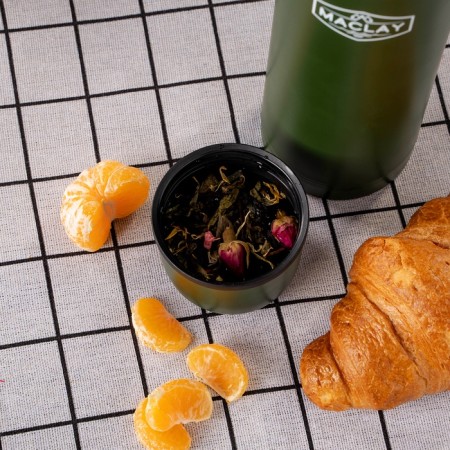 Thermos "Maclay", 750 ml (guarantee 5 years), retains heat 24 hours, green-4