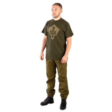 T-shirt Orion Shield, Cotton, Haki, Rr.-3
