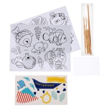 Set for creativity: manufacture of toppers, coloring “Sea”