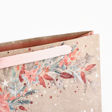 Craft vertical "Happiness" package, m 26 x 30 x 9 cm, new year-5