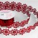 Figure tape "Large flower", 40 mm, 9 ± 0.5 m, burgundy color