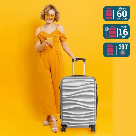 Suitcase Fusion FTS-1006, M, silver-9