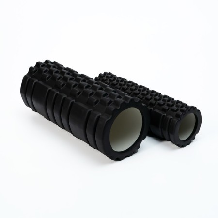 A set of massage rollers 2 in 1 sangh, 33x13 cm and 30x9 cm, black color-5