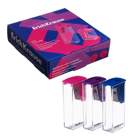 Zapochilka 1 hole Erichkrause "City" Vivid, with a container, plastic, mix