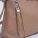 Cross-Bodi Bag on a zipper, beige color