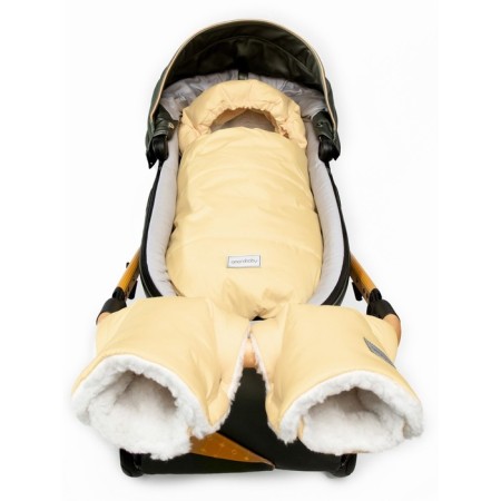 Winter fur envelope Snowy Travel, 85 cm-1