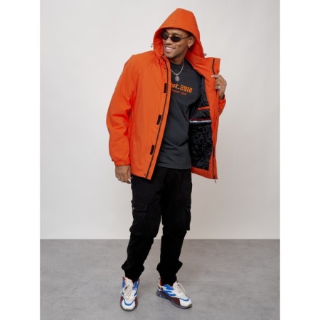 Sports male jacket, size 54, orange color-7