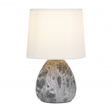 Rivoli Damaris 1he14, 40 watts Ceramics Black and white with a lampshade