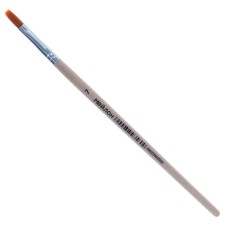 Nylon brush No. 7, flat, wooden pen