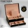 Station for jewelry "Casket" 2 tiers, 17 × 23 × 10 cm, black color