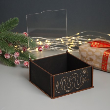 New Year's box "Snake" 6x12x12 cm-1