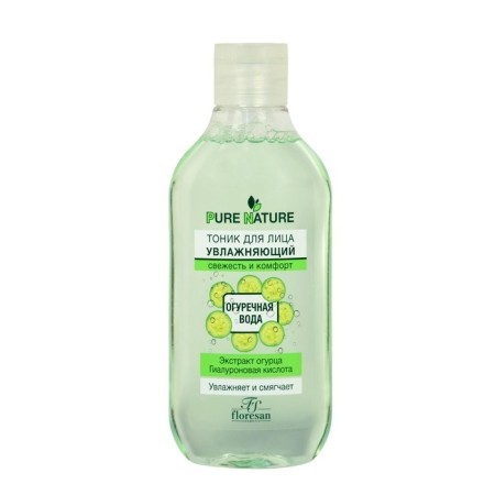 Floresan Pure Natural Tonic "Moisturizing. Cucumber Water", Freshness and Comfort, 300 ml-2