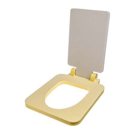 Silent toilet seat, 38 × 50 cm, with a square lid, polystyrene foam-11