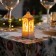 LED figure "White Lantern with a Nutcracker" 5 × 12 × 5 cm, plastic, batteries AG13x3, glow warm white