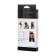 Glossy Almira set from Wetlook material (belt with states for stockings and panties) black, l