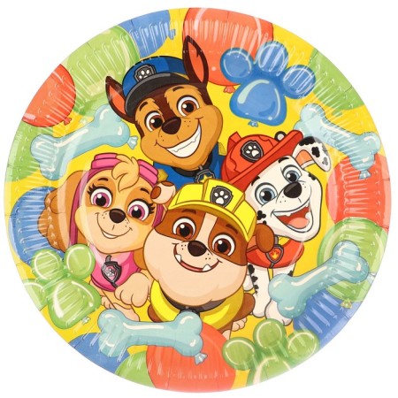 Paper plate "Happy Birthday!", 23 cm, puppy patrol-2