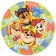 Paper plate "Happy Birthday!", 23 cm, puppy patrol