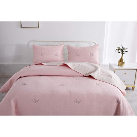 A set with a blanket "Jacqueline", size 230x250 cm, 50x70 cm - 2 pcs, color ash rose-8