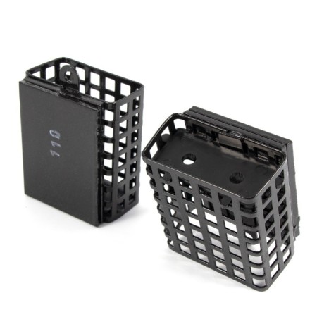 Feeding feeder Yaman rectangular 110 g, metal, removable plastic bottom, packaging 10 pcs. 10694