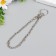 Chain d/keys with a carbine on a ring twisted silver