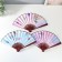 Fan wood, textile h = 26.8 cm "Cosmos" mix