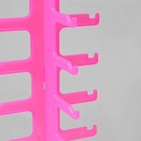 Hands for glasses 6 seats, 16 × 14.5 × 35.5, plexiglass, pink color-3