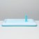 Dog toilet with a grid and a column, 63.5 x 47 x 5 cm, blue