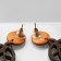 Earrings "Vakanda" style, leaf, brown color